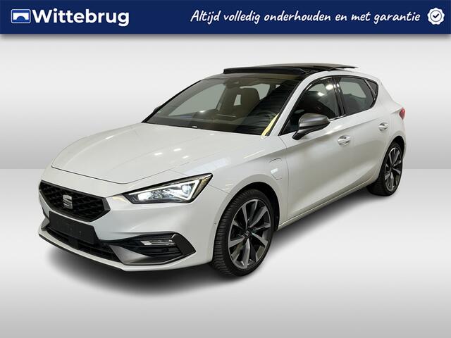 Seat LEON 1.4 TSI eHybrid PHEV FR Business Intense / AUTOMAAT/ PANO/ DCC/ CAMERA/ PARK. SENSOREN/ DODE HOEK/ FULL LINK/ STOEL-STUURVERWARM./ KEYLESS/ ADAPT. CRUISE/ TRAVEL ASSIST/ NAVI/ CLIMA/ DAB/ 18" LMV