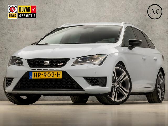 Seat LEON ST 2.0 TSI Cupra 280 281Pk Automaat (APPLE CARPLAY, NAVIGATIE, CLIMATE, SEAT SOUND, CAMERA, STOELVERWARMING, SPORTSTOELEN, LEDER/ALCANTARA, GETINT GLAS, LED KOPLAMPEN, NIEUWSTAAT)