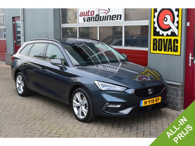 Seat LEON Sportstourer 1.4 TSI eHybrid PHEV FR O.a: Pdc, Camera, Stoel-/Stuur verwarming, Clima, Adaptive cruise, Navi, Carplay, Etc... Rijklaar! All-in prijs!
