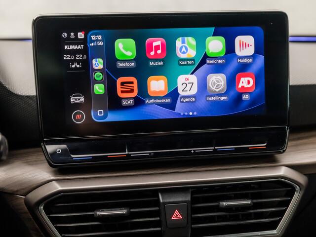 Seat LEON 1.4 TSI eHybrid PHEV Xcellence 245Pk Automaat (APPLE CARPLAY, GROOT NAVI, STUUR/STOELVERWARMING, CAMERA, SPORTSTOELEN, GETINT GLAS, KEYLESS, ADAPTIVE CRUISE, NIEUWSTAAT)