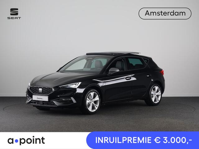 Seat LEON 1.5 TSI e-Hybrid FR Business | Black Pack | Glazen schuif-kanteldak | Safe & Driving Pack | Technology Pack | C2K - Velgen 'Black Pack', 18 inch