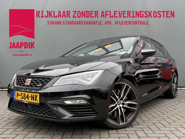 Seat LEON BWJ 2018 2.0 TSI CUPRA 300 PK AUTOMAAT | PANODAK | FULL LED | STOELVERW. | ALCANTARA | ADAPTIVE CRUISE | PREMIUM AUDIO | CAMERA | CARPLAY + ANDROID | NAVI | CLIMA | LMV | PDC