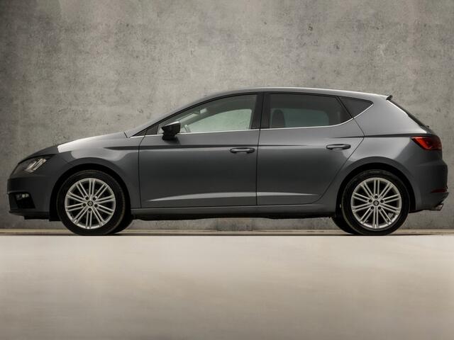 Seat LEON 1.4 TSI Sport (APPLE CARPLAY, CLIMATE, KEYLESS, SFEERVERLICHTING, GETINT GLAS, SPORTSTOELEN, LM VELGEN, CRUISE, NIEUWSTAAT)