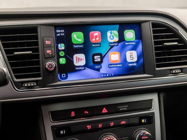 Seat LEON 1.4 TSI Sport (APPLE CARPLAY, CLIMATE, KEYLESS, SFEERVERLICHTING, GETINT GLAS, SPORTSTOELEN, LM VELGEN, CRUISE, NIEUWSTAAT)
