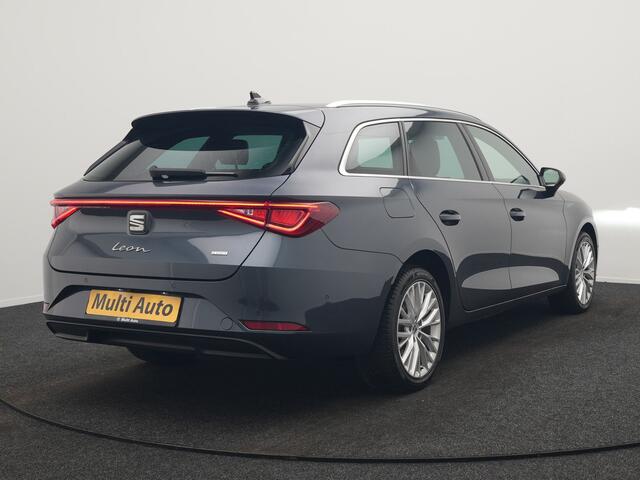 Seat LEON Sportstourer 1.4 TSI eHybrid Xcellence PHEV 204pk Dealer O.H. | Trekhaak Af Fabriek | Camera | Sportstoelen & Stuur Verwarmd | Keyless | Virtual | Navigatie | DAB | Plug In Hybrid |