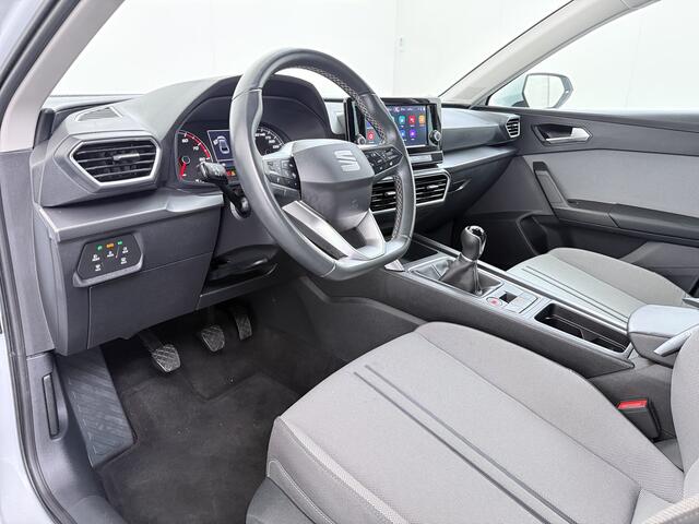 Seat LEON 1.0TSI Adap.Cruise Apple Carplay Android Auto Navi* Ecc Camera Stoel+Stuurverwarming Pdc Business Lmv 19" Isofix DAB Led Front Assist Keyless-Go