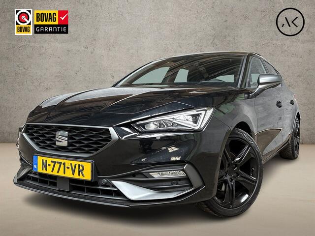 Seat LEON 1.0 eTSI FR Intense Sport Automaat (SCHUIFDAK, BLACK PACK, APPLE CARPLAY, GROOT NAVI, CAMERA, GETINT GLAS, SPORTSTOELEN, KEYLESS, ADAPTIVE CRUISE, NIEUWSTAAT)