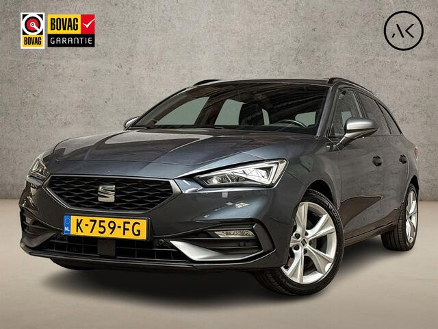 Seat LEON 1.5 eTSI FR Sport 150Pk Automaat (PANORAMADAK, APPLE CARPLAY, STUUR/STOELVERWARMING, CAMERA, SPORTSTOELEN, TREKHAAK, GETINT GLAS, ADAPTIVE CRUISE, NIEUWSTAAT)
