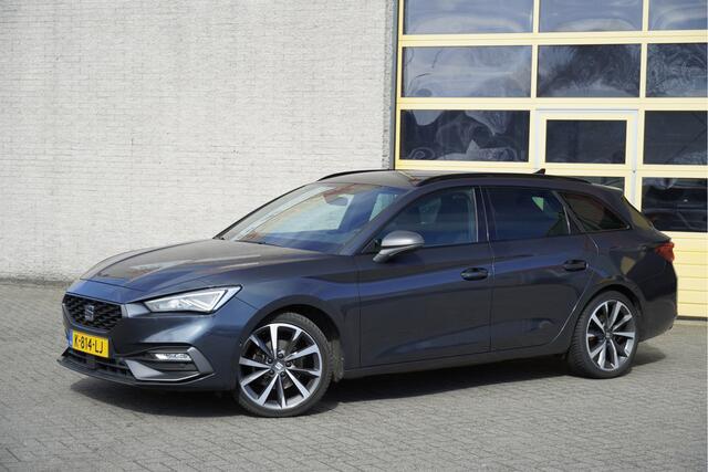 Seat LEON Sportstourer 1.5 eTSI 150PK! Automaat FR Launch Edition BJ2021 Lmv 18" | Led V+A | Pdc | Elek. achterklep | Achteruitrijcamera | App-Connect | Navi | Virtual cockpit | Climate control | Cruise control | Sportstoelen | Verwarmd stuur/voorstoelen | Zwarte h