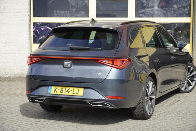 Seat LEON Sportstourer 1.5 eTSI 150PK! Automaat FR Launch Edition BJ2021 Lmv 18" | Led V+A | Pdc | Elek. achterklep | Achteruitrijcamera | App-Connect | Navi | Virtual cockpit | Climate control | Cruise control | Sportstoelen | Verwarmd stuur/voorstoelen | Zwarte h