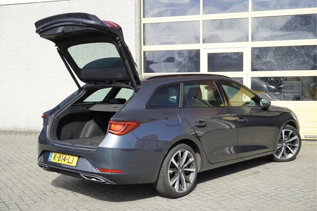 Seat LEON Sportstourer 1.5 eTSI 150PK! Automaat FR Launch Edition BJ2021 Lmv 18" | Led V+A | Pdc | Elek. achterklep | Achteruitrijcamera | App-Connect | Navi | Virtual cockpit | Climate control | Cruise control | Sportstoelen | Verwarmd stuur/voorstoelen | Zwarte h