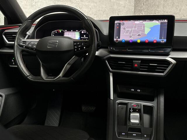 Seat LEON 1.4 TSI eHybrid PHEV FR 204Pk Automaat (SCHUIFDAK, APPLE CARPLAY, LEDER, STUUR/STOELVERWARMING, CAMERA, SPORTSTOELEN, GETINT GLAS, ADAPTIVE CRUISE, NIEUWSTAAT)