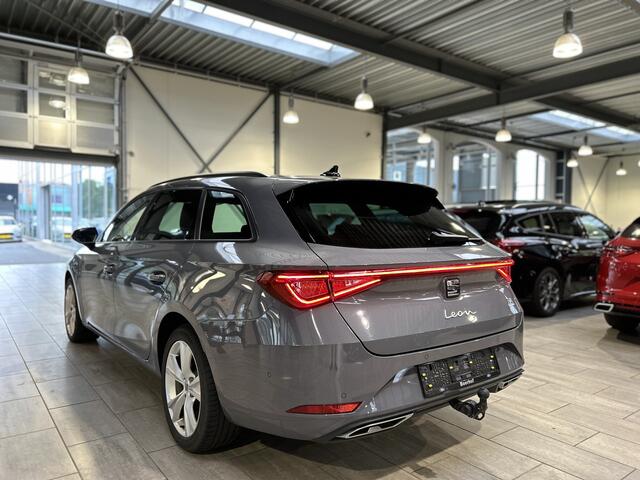 Seat LEON Sportstourer 1.5 TSI e-Hybrid 204pk FR Business | Trekhaak | Stoel- en stuurwiel verwarming | Adapt. Cruise | Camera | 1/2 leer | Fabrieksgarantie t/m 05-2029 |