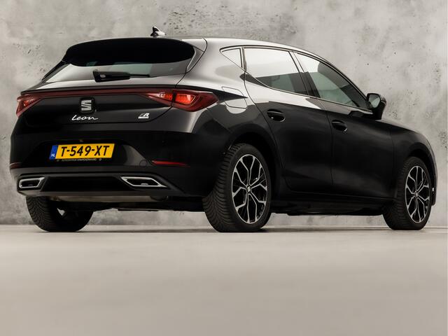 Seat LEON 1.4 TSI eHybrid PHEV FR 204Pk Automaat (APPLE CARPLAY, GROOT NAVI, STUUR/STOELVERWARMING, CAMERA, SPORTSTOELEN, ZWART HEMEL, GETINT GLAS, ADAPTIVE CRUISE, NIEUWE APK, NIEUWSTAAT)