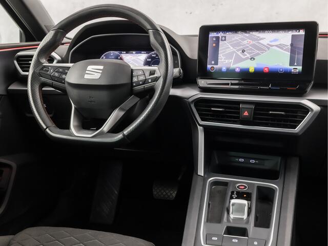 Seat LEON 1.4 TSI eHybrid PHEV FR 204Pk Automaat (APPLE CARPLAY, GROOT NAVI, STUUR/STOELVERWARMING, CAMERA, SPORTSTOELEN, ZWART HEMEL, GETINT GLAS, ADAPTIVE CRUISE, NIEUWE APK, NIEUWSTAAT)