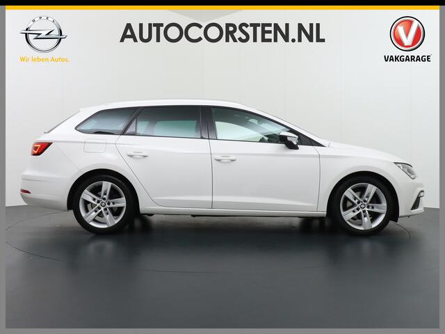 Seat LEON ST 1.5T 131pk FR Apple Carplay Android Sport-St Full Link Zwarte-Hemel LED Trekhaak Navi LMV 17" Dual-ECC Privacy Glass DAB LED Cruise Control1.5 TSI SEAT Full Link Mirror-link Stoel-Verwarmd Sproeiers-Verwarmd Licht+Regen-Sensor Koplamp-Sproeiers Voice-C