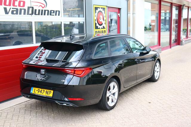 Seat LEON Sportstourer 1.5 eTSI FR Business Intense O.a: Adaptive cruise, Elektr. achterklep, Carplay, Dab, Pdc, Camera, Etc... Rijklaar! All-in prijs!