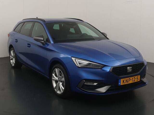 Seat LEON Sportstourer 1.5 TSI e-Hybrid 204pk FR Business | Trekhaak | Stoel- en stuurwiel verwarming | Adapt. Cruise | Camera | 1/2 leer | Fabrieksgarantie t/m 05-2029 |