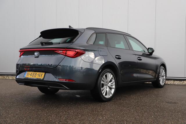 Seat LEON Sportstourer 1.0 TSI Style Business Intense 110PK Virtual Half Leder Navigatie Achteruitrijcamera Carplay 17 inch Full LED