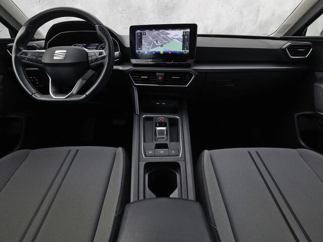 Seat LEON 1.0 eTSI Intense Sport Automaat (VIRTUAL COCKPIT, APPLE CARPLAY, GROOT NAVI, CAMERA, SPORTSTOELEN, KEYLESS, ADAPTIVE CRUISE, NIEUWSTAAT)