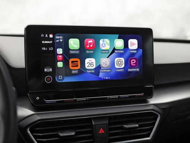 Seat LEON 1.0 eTSI Intense Sport Automaat (VIRTUAL COCKPIT, APPLE CARPLAY, GROOT NAVI, CAMERA, SPORTSTOELEN, KEYLESS, ADAPTIVE CRUISE, NIEUWSTAAT)