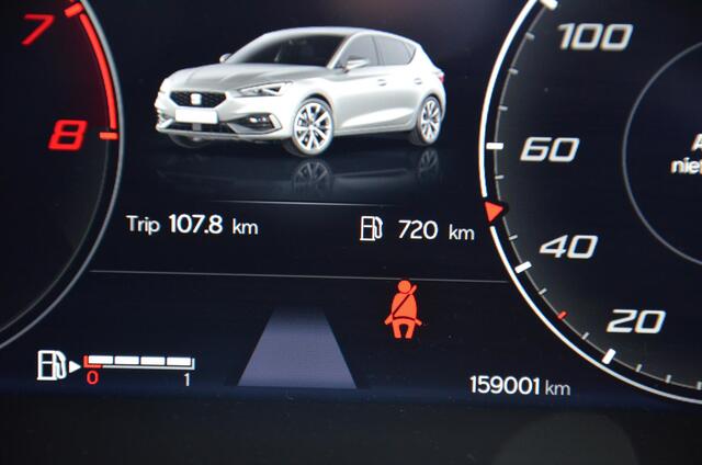 Seat LEON 1.0 TSI FR Business Intense Navi/Led/Pdc/Ecc/Stoelverwarming/Virtual Cockpit/Achteruitrijcamera/Cr-Control adaptief/Privacy-Glass/17-Inch Lmv/Panoramadak