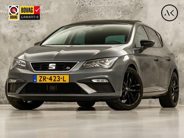 Seat LEON 1.4 TSI FR Intense Sport 150Pk Automaat (SCHUIFDAK, APPLE CARPLAY, KEYLESS, CAMERA, STOELVERWARMING, LEDER/ALCANTARA, GETINT GLAS, LED KOPLAMPEN, MODE KNOP, CRUISE, SFEERVERLICHTING, NIEUWSTAAT)