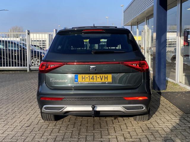 Seat Tarraco 1.5 TSI Xcellence / Automaat / NL-Auto / Vol-Leder / Open-Panodak / Stoelverwarming V+A / Apple-Carplay & Android-Auto / Adaptieve Cruise-Control / Climate-Control / Elektr.-Trekhaak / Elektr.-Achterklep / Keyless / Draadloze-Telefoonlader / DAB Radio-Blu