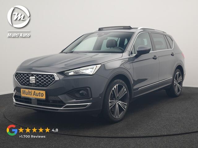 Seat Tarraco 1.4 TSI e-Hybrid Xcellence PHEV 245pk Dealer O.H. | Panodak | Adaptive Cruise | 360 Camera | Sfeerverlichting | Voorstoelen Verwarmd | Keyless | Blis | Apple Carplay | Navigatie | DAB | Plug In Hybrid |