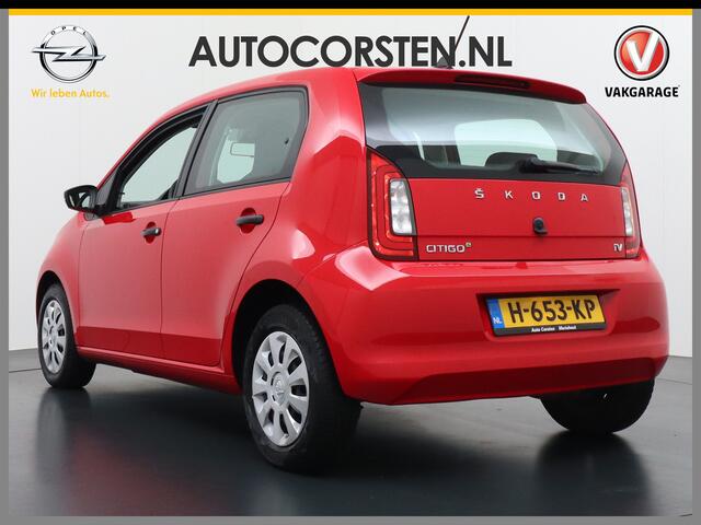 Skoda E-Citigo e-iV EV 36kWh Climate Control Cruise Control Bluetooth Verkeersborddetectie Led Esp Smartphone integratie Rijstrooksensor Verkeersbord detectie Ambition Grote Accu! Garantie op de accu tot 27-02-2028/160.000km. 1.235kg licht!