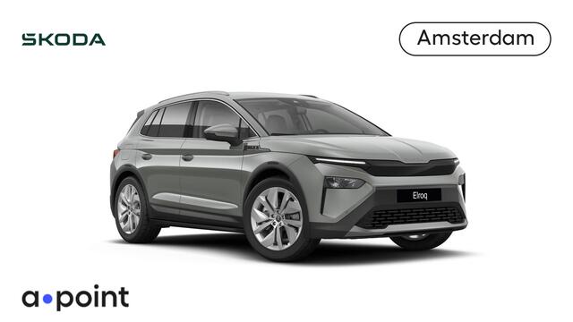Skoda Elroq 85 Business Edition Tour 286 pk | Business Upgrade Pakket - CLEVER | 20 inch lichtmetalen velgen | Wegklapbare trekhaak | Adaptive Cruise Control | Dode hoeksensor | Bagage scheidingsnet