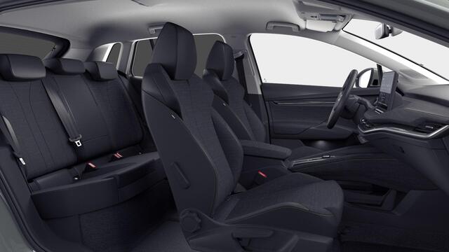 Skoda Elroq 85 Business Edition Tour 286 pk | Business Upgrade Pakket - CLEVER | 20 inch lichtmetalen velgen | Wegklapbare trekhaak | Adaptive Cruise Control | Dode hoeksensor | Bagage scheidingsnet