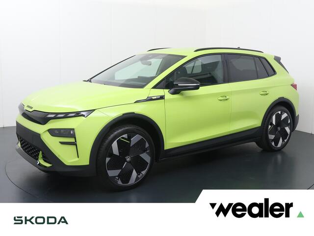 Skoda Elroq RS 340 PK 4X4 | Mamba Green | Trekhaak | Rondomzicht camera | 21" lichtmetalen velgen | Warmtepomp |