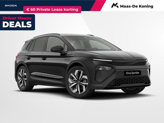 Skoda Elroq Sportline Elektromotor 150 kW/204 PK SUV | Black Magic | 20 inch Vega Velgen | Private lease v.a. ¤481,- p/m | ¤1500,- inruilpremie