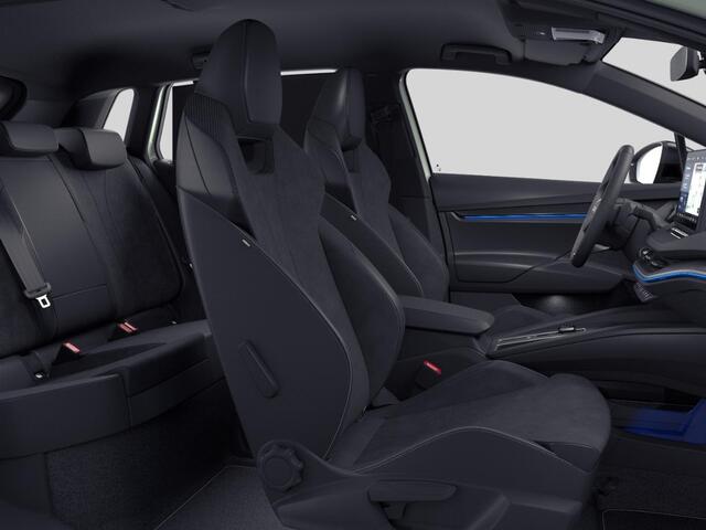 Skoda Elroq Sportline Elektromotor 210 kW / 286 PK SUV Elektri sch | Timiano Green | Trekhaak | Light band | 3000,- inruilbonus