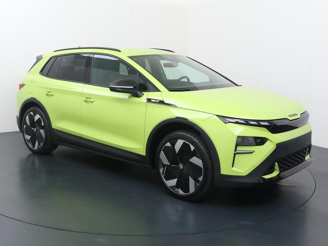 Skoda Elroq 85X RS 340 PK 4X4 | Mamba Green | Trekhaak | Rondomzicht camera | 21" lichtmetalen velgen | Warmtepomp |