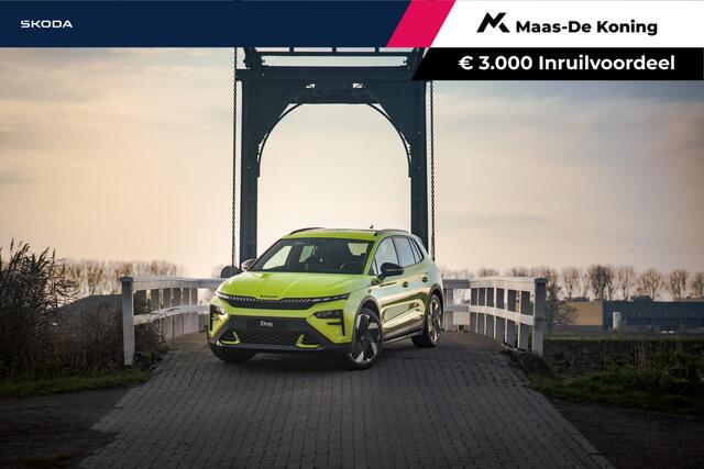 Skoda Elroq 85X RS 250kW/340 PK 4x4 Elektrische aandrijving | Business upgrade pakket - advanced | 21" inch velgen Vision | Trekhaak wegklapbaar | 3000,- euro inruil premie!