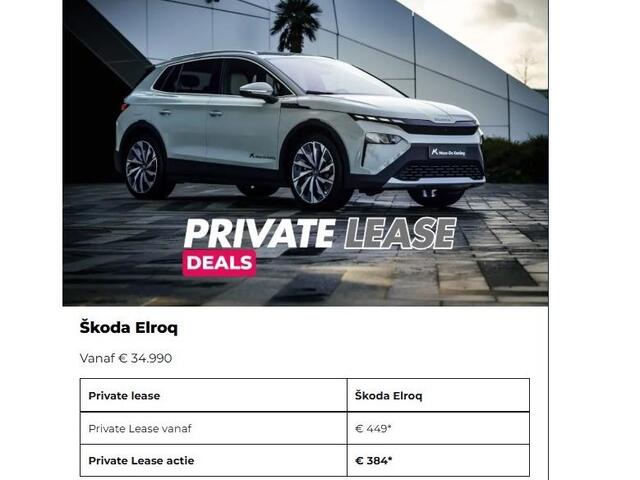 Skoda Elroq 50 Selection | Trekhaak wegklapbaar | PRIVATE LEASE 416,- PER MAAND | 3000,- inruilbonus!!