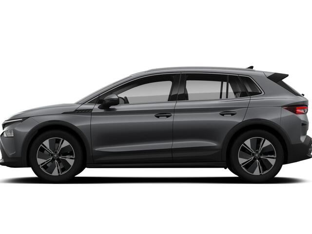 Skoda Elroq 85 Tour 286pk | 286pk | 576km range | Graphite Grey | 19'' Antraciet Regulus Velgen| Android Infotainment + Navigatie | Verwarmbaar Stuurwiel + Voorstoelen | Parkeersens V+A + Achteruitrijcamera | Adaptieve Cruise Control | Blind Spot Assist