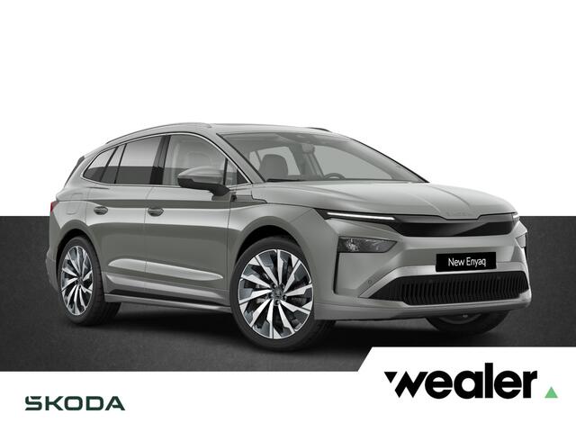 Skoda Enyaq iV 85 Selection 286 PK | Trekhaak | Panorama dak | Steel Grey | 21" Lichtmetalen velgen |