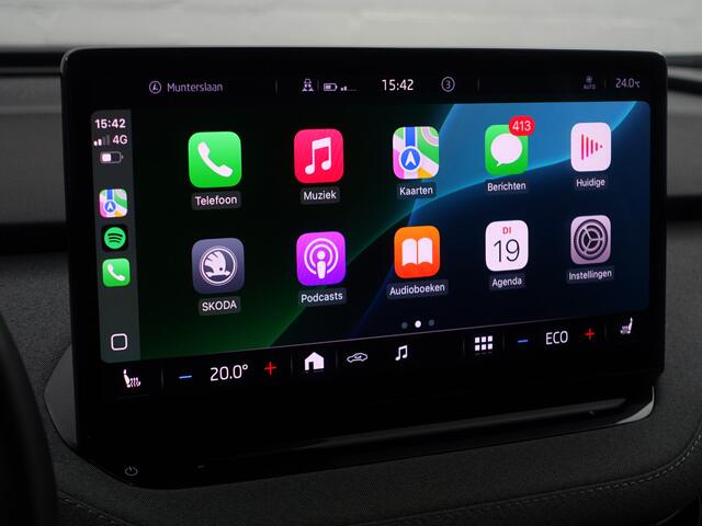 Skoda Enyaq iV 60 Ledere Sport Interieur, CarPlay, Android Auto, Sfeerverlichting, ACC Cruise, Park Assist