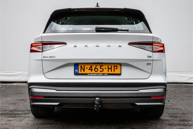 Skoda Enyaq iV 80 Trekhaak/ Stuurverwarming/ Half leer/ Navigatie/ Carplay/ Camera