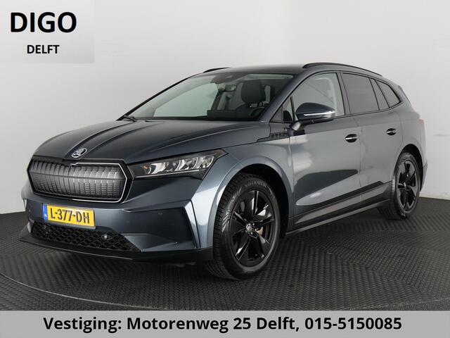 Skoda Enyaq iV 80 (204PK) ACCU 93%! BEREIK 537KM GARANTIE 4-2031 BLACKLINE. NAVIGATIE . STUURWIEL VERWARMD . PARKEERSENSOREN VOOR & ACHTER .
