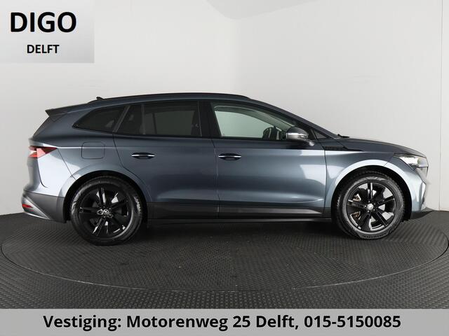 Skoda Enyaq iV 80 (204PK) ACCU 93%! BEREIK 537KM GARANTIE 4-2031 BLACKLINE. NAVIGATIE . STUURWIEL VERWARMD . PARKEERSENSOREN VOOR & ACHTER .