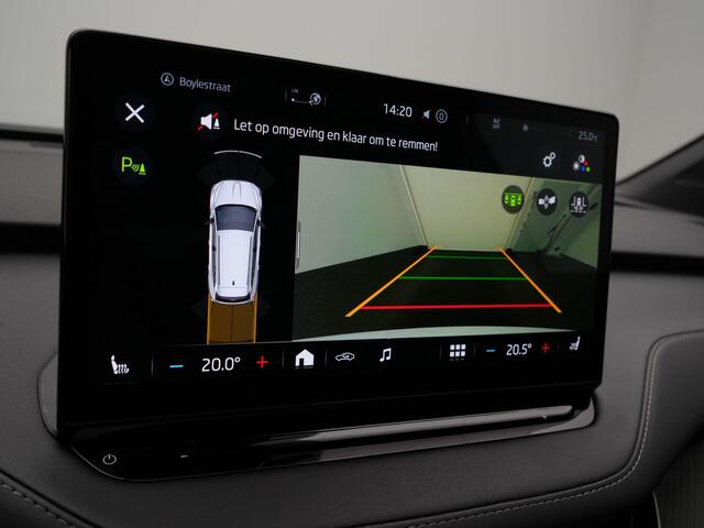 Skoda Enyaq iV 80 204 pk Sportline | Panoramadak | Trekhaak | Snelladen tot 125kW | Geheugenstoel | Matrix LED | Leder/alcantara | Achteruitrijcamera | Stuur-/stoelverwarming