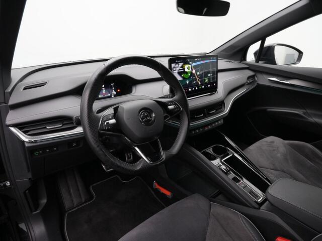 Skoda Enyaq iV 60 180 pk Sportline | Matrix LED | Stuur-/stoelverwarming | Geheugenstoel | Leder/alcantara | Navigatie