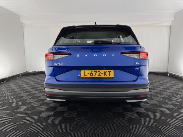 Skoda Enyaq iV 80 [ 3-Fase ] (INCL-BTW) *LEATHER-FABRIC | FULL-LED | DIGI-COCKPIT | CAMERA | KEYLESS | NAVI-FULLMAP | AMBIENT-LIGHT | ECC | HEATED-COMFORTSEATS | DAB+ | PDC | CRUISE | CARPLAY | TOWBAR | 19"ALU*