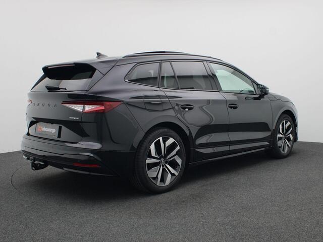 Skoda Enyaq iV 85 Sportline 286PK Aut. Pano-Schuifkanteldak, Warmtepomp, Achteruitrijcamera, Navigatie, Keyless, Matrix-LED, Stoel-Stuurverwarming, Trekhaak, 20" LM Velgen