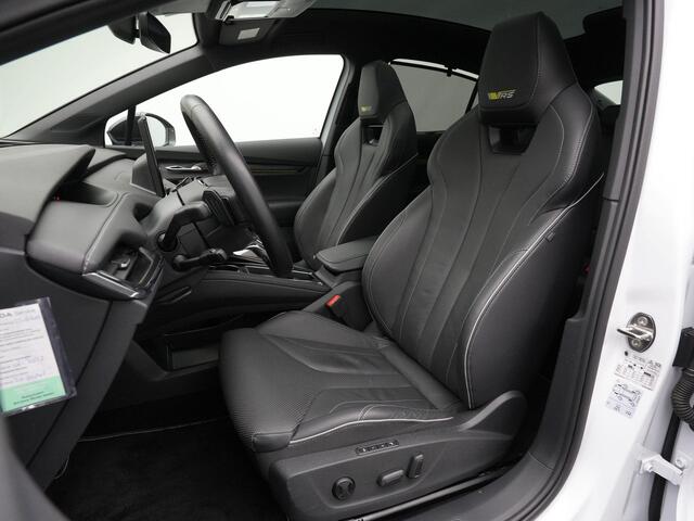 Skoda Enyaq iV Coupé 80 RS 299 pk SOH 92% | Panoramadak | Trekhaak | Leder | Geheugen-/massagestoel | Adaptief onderstel | Canton | Matrix LED | Head-up display | 360 camera