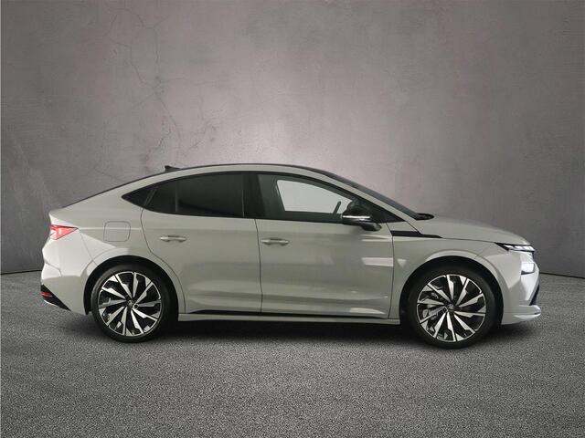 Skoda Enyaq iV Coupé 85 Sportline 286pk Automaat Panoramadak, Adaptive cruise control, 360 camera, Head up display, Navigatie, Elektrische achterklep, LED matrix koplampen, Stoelverwarming